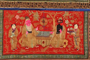 Çin sunak bezi (tekstil) by Chinese School