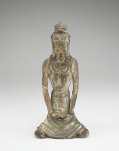 Bodhisattva figürü (seramik) by Chinese School