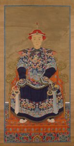 Qianlong İmparatorunun Genç Bir Adam Olarak Portresi, Parşömen Asma by Chinese School