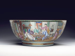 Nadir ve devasa yumruk kase, c.1775 by Chinese School