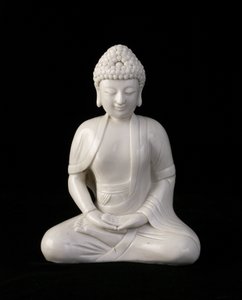 Oturan Buda, Fujian eyaleti, Ming veya Qing hanedanı (seramik)