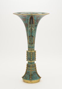 Arkaik bir gu şeklinde vazo, 1662-1722 by Chinese School