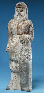 Barbar bir savaşçı heykelciği, Tang Hanedanlığı (618-907)