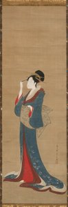 Saç tokasının yerini alan güzellik by Chobunsai Eishi