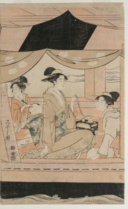 Zevk Teknesinde Parti Kawaichimaru by Chobunsai Eishi