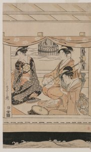 Zevk Teknesinde Parti Kawaichimaru by Chobunsai Eishi