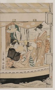 Zevk Teknesinde Parti Kawaichimaru by Chobunsai Eishi