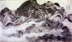 Sanat merkezi: Inwang Dağı. Chong Son