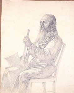 Eski bir Polonyalı Yahudi portresi by Christen Købke