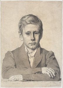 Bir çocuk olarak ormancı Henrik Clausen (1825-1904) portresi by Christen Købke