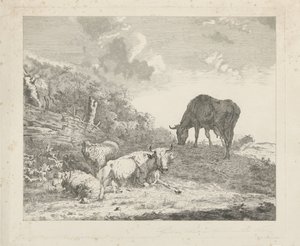 Sığır ile manzara by Christiaan Godfried Schutze van Houten
