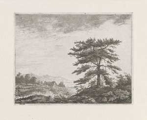 Bir fundalıktaki ağaç by Christiaan Wilhelmus Moorrees