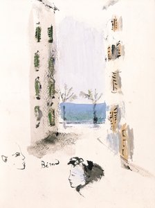 Elsa Triolet'in 'Bin Pişmanlık' adlı eserinden illüstrasyon by Christian Bérard