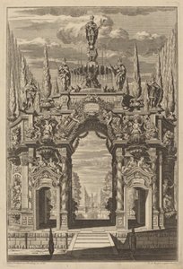 Friedrich IV için Zafer Takı by Christian Engelbrecht and Johann Andreas Pfeffel, after Peter Schubert von Ehrenberg