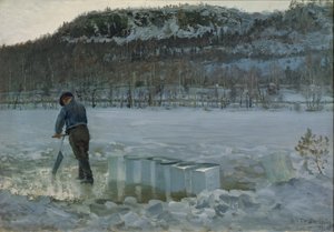 Daelivannet, Buz Kesme by Christian Eriksen Skredsvig