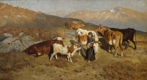 Yaz Merasından Ev (tuval üzerine yağlı boya) by Christian Eriksen Skredsvig