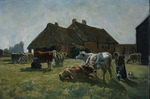 Forme a Venoix için çalışma (tuval üzerine yağlı boya) by Christian Eriksen Skredsvig
