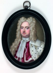 Edward Harley, Oxford 2 Earl ve Mortimer (emaye) by Christian Friedrich (attr.to) Zincke