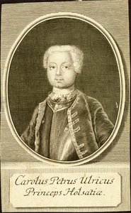 Holstein-Gottorp 1728-1762, 1734 Dükü Karl Peter Ulrich portresi.