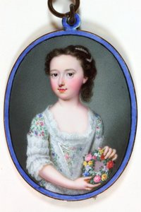 Leydi Elizabeth Cavendish Bentinck, daha sonra Vikontes Weymouth ve Bath Markizi (emaye)