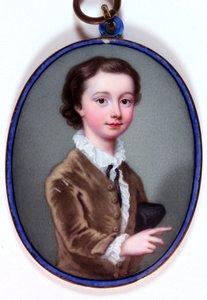William Henry Cavendish Bentinck, Titchfield Marki, daha sonra Portland 3. Dükü (emaye) by Christian Friedrich Zincke