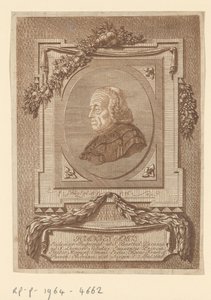 Johann Baptist Amos'un Portresi by Christian Georg Schütz (I)