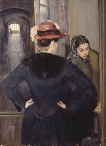 Bir toplantı (Albertine) by Christian Krohg
