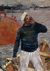 içeri çekmek by Christian Krohg