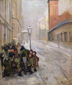 Hayatta kalma savaşı by Christian Krohg