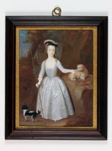 Leydi Margaret Cavendish Holles Harley (fildişi üzerine suluboya)
