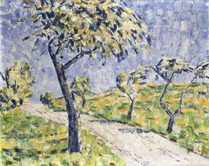 Sonbahar Manzarası; Herbstlandschaft, c.1907 (tuval üzerine yağlı boya) by Christian Rohlfs