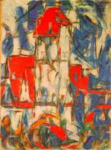 Dinkelsbühl (kule ile şehir manzarası) by Christian Rohlfs