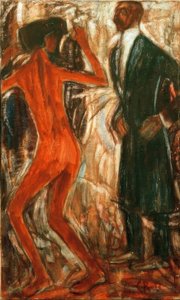 Kuyruk ve dansçı beyefendi by Christian Rohlfs