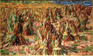 Mısır tarlası (çömelmiş tahıl) by Christian Rohlfs