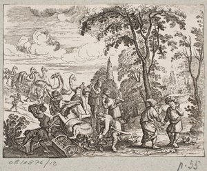 Adam Olearius til illüstrasyon, “Dahice Şair Schich Saadi tarafından Farsça Rosenthal […]”, Schleswig 1660