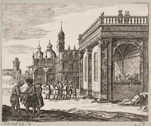 Adam Olearius til illüstrasyon, “Dahice Şair Schich Saadi tarafından Farsça Rosenthal […]”, Schleswig 1660