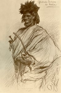 Bishari adam, Asvan, Mısır, 1898. by Christian Wilhelm Allers