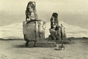 Memnon Heykeli, Teb
