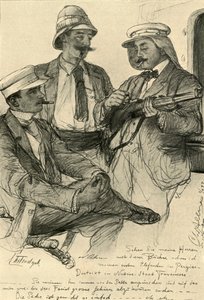Avrupalılar gemide, 1898. by Christian Wilhelm Allers