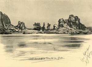 Nil Nehri üzerindeki Philae Adası yakınlarındaki İlk Katarakt, Mısır, 1898.