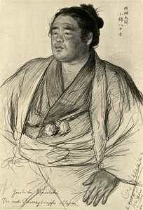 Konishiki Yajukichi, 1898. by Christian Wilhelm Allers
