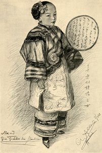 Me-J - bir mandalinanın kızı, Hankow, Çin, 1898. by Christian Wilhelm Allers