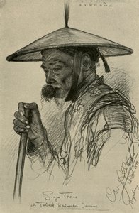 Singo Trono - tütün çiğneyen adam, Magelang, Java, 1898. by Christian Wilhelm Allers