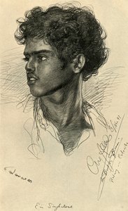 Sinhalese adam, Kolombo, Seylan, 1898. by Christian Wilhelm Allers