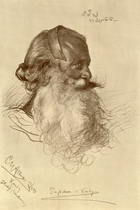Sinhalese yıkayıcı, Kandy, Seylan, 1898. by Christian Wilhelm Allers