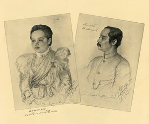 Siam Kralı ve Kraliçesi, 1898. by Christian Wilhelm Allers