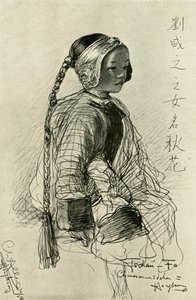 Tschan-Fa - Çinli kız, Hong Kong, 1898. by Christian Wilhelm Allers