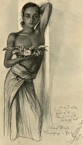 Ukku Banda, tapınaktaki genç adam, Kandy, Seylan, 1898. by Christian Wilhelm Allers