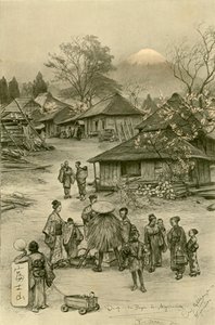Vige Near aynı zamanda şanstır t Fuji, Miyanoshita, Japonya, 1898. by Christian Wilhelm Allers
