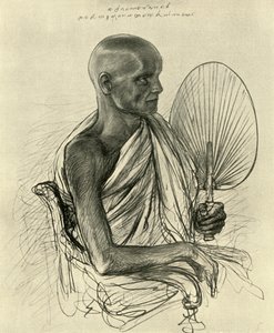 Watta Raka Anunayaka Farunansa, Budist baş rahip, Seylan, 1898. by Christian Wilhelm Allers